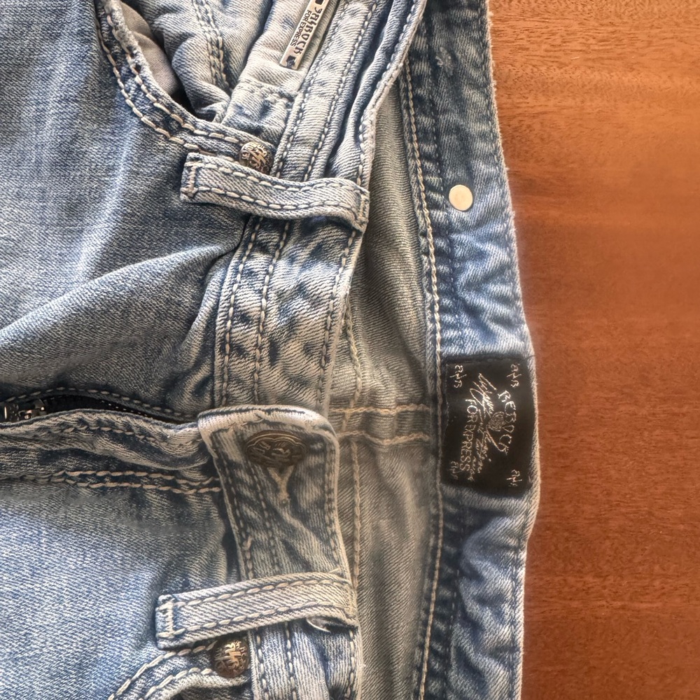 Express Light Blue Boot Cut Jeans